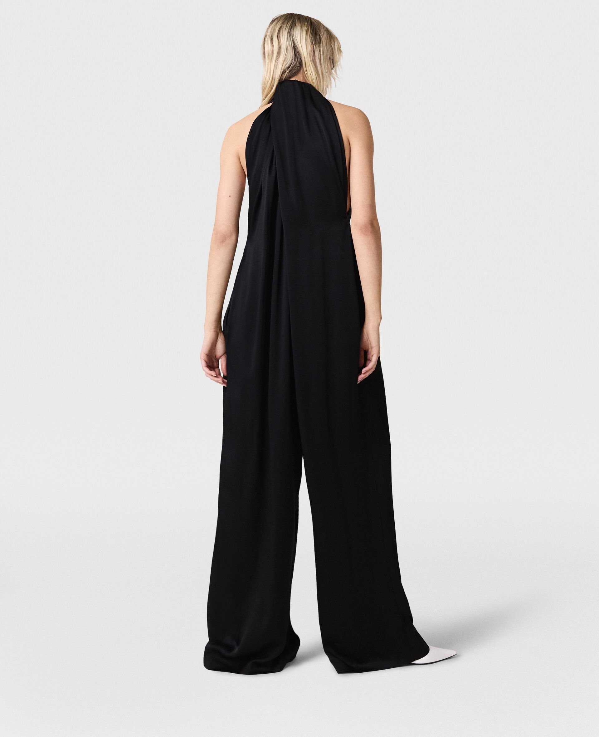 Halterneck Panel Jumpsuit - 4
