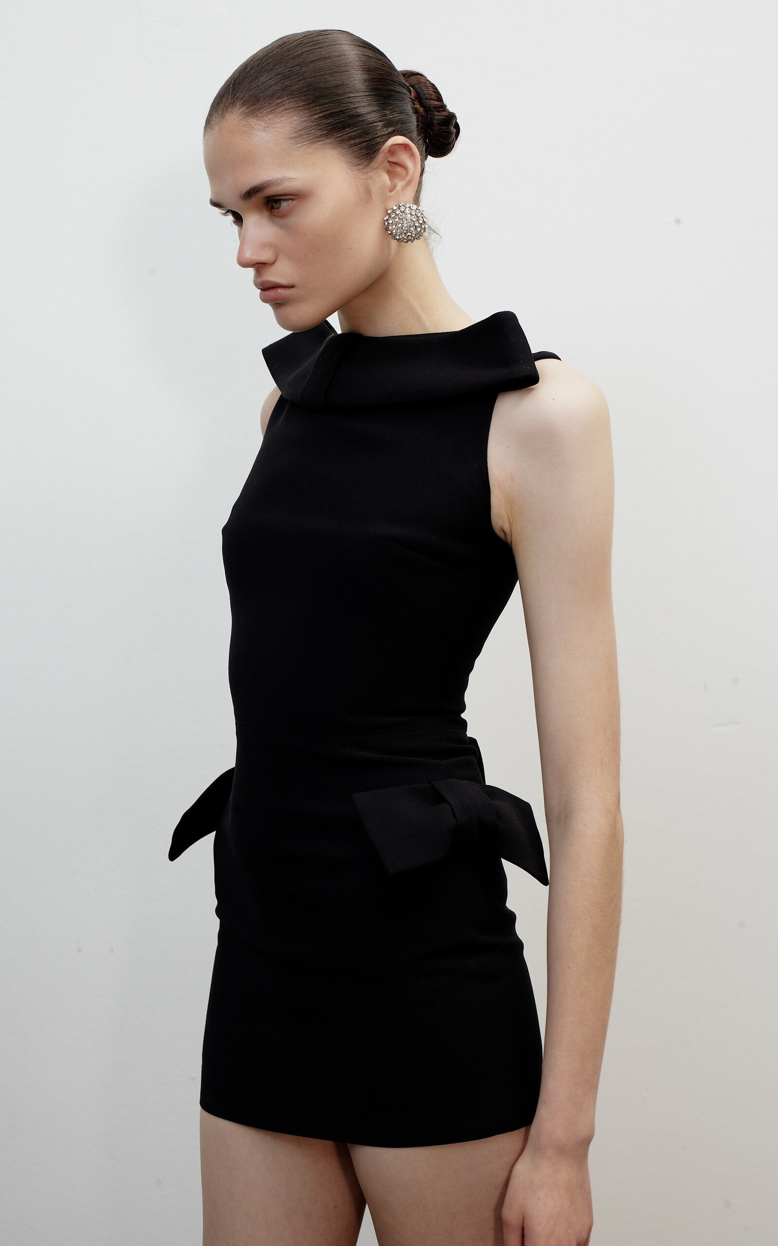 Daphne Train-Detailed Mini Dress black - 5
