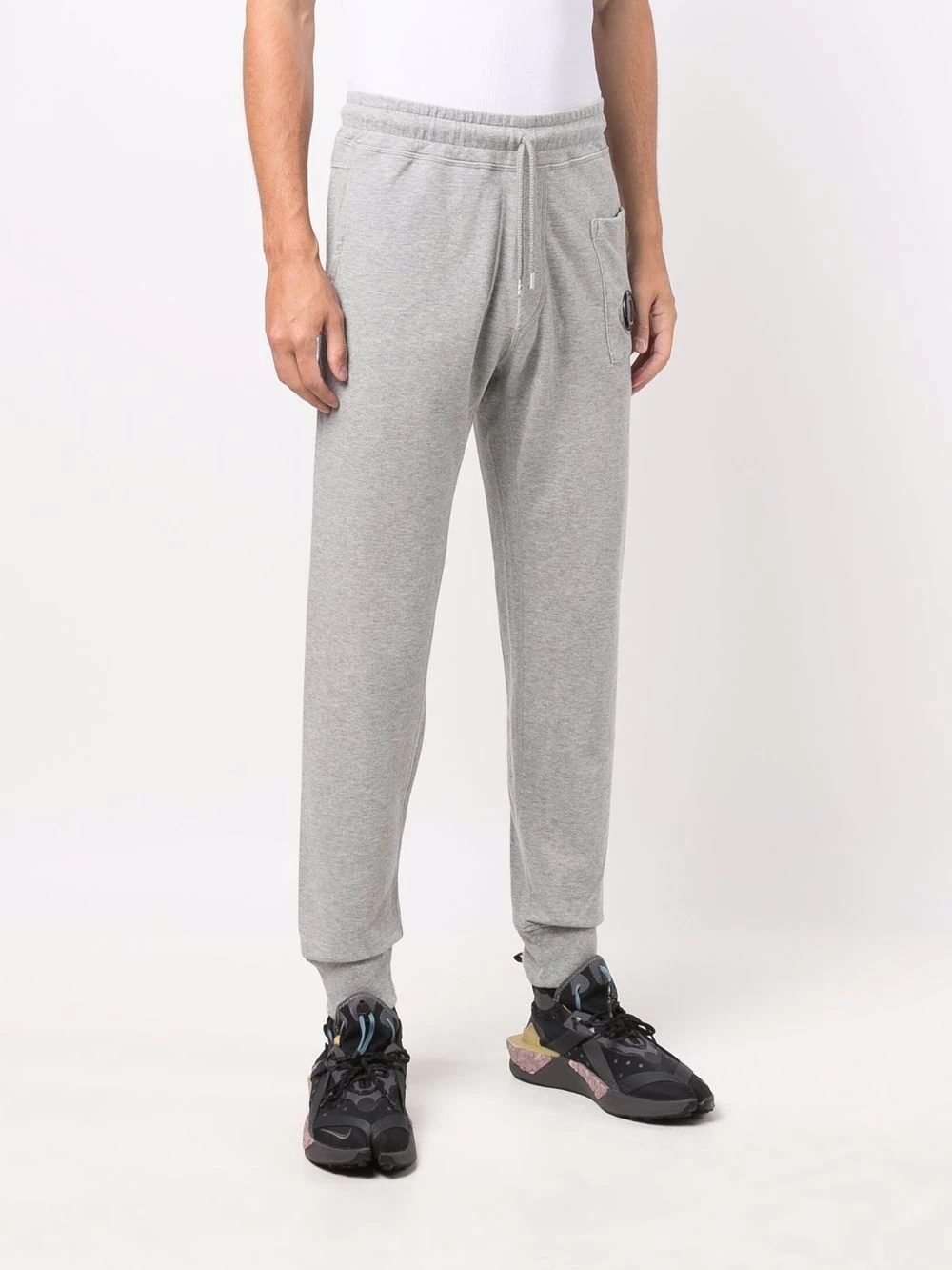 cotton fleece track trousers - 3