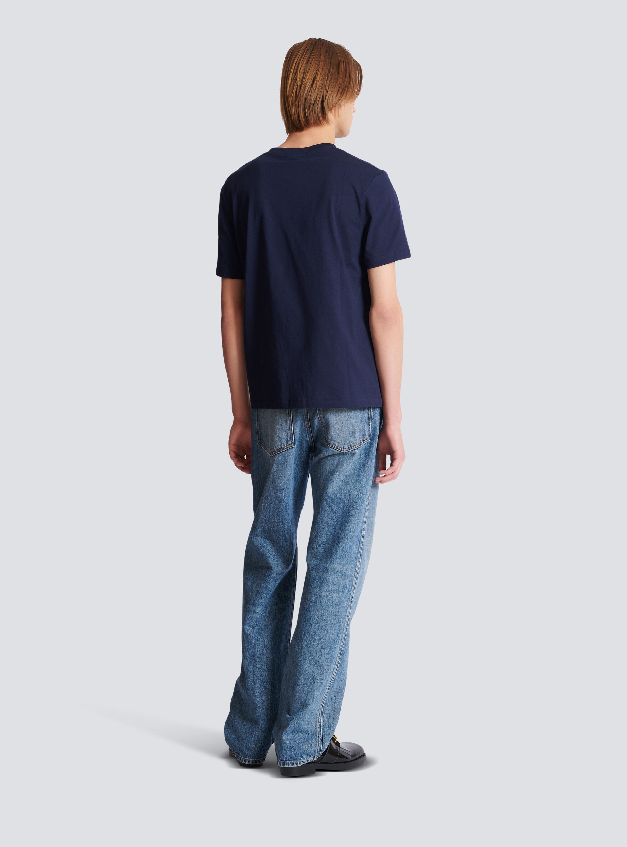 Small Balmain Stamp printed T-shirt - 4