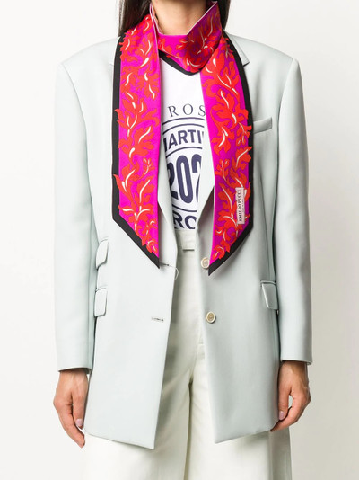 EMILIO PUCCI x Koché printed silk skinny scarf outlook