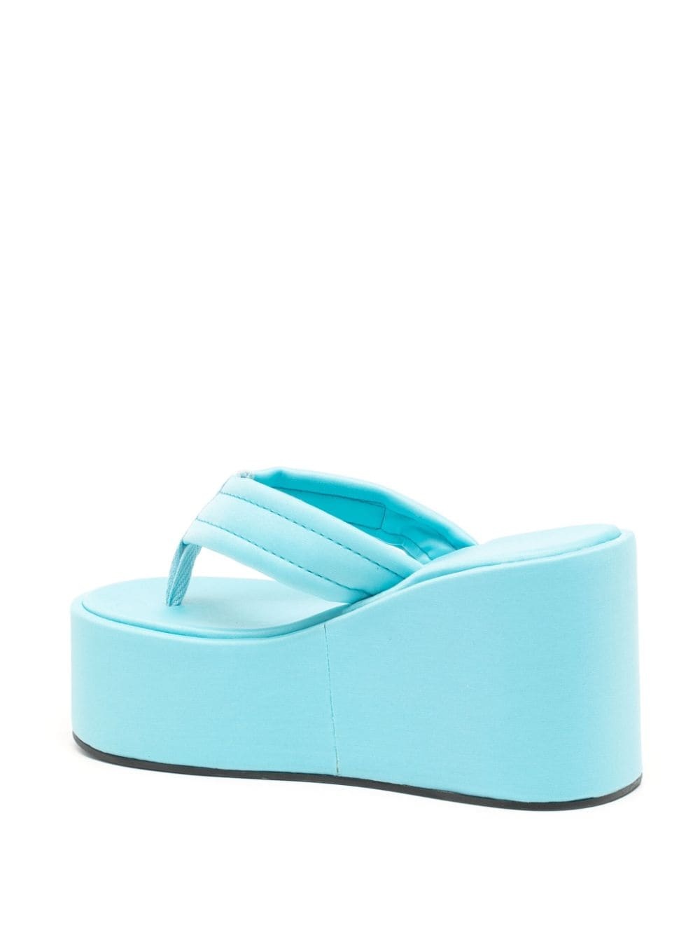 logo-appliquÃ© platform sandals - 3