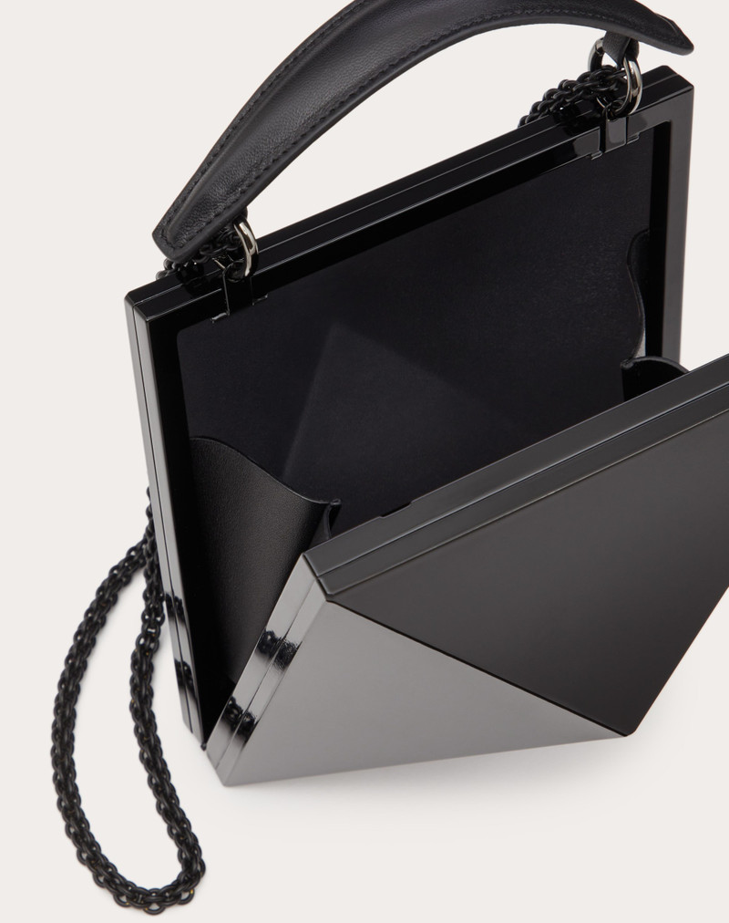Valentino ENAMELED STUD CLUTCH outlook
