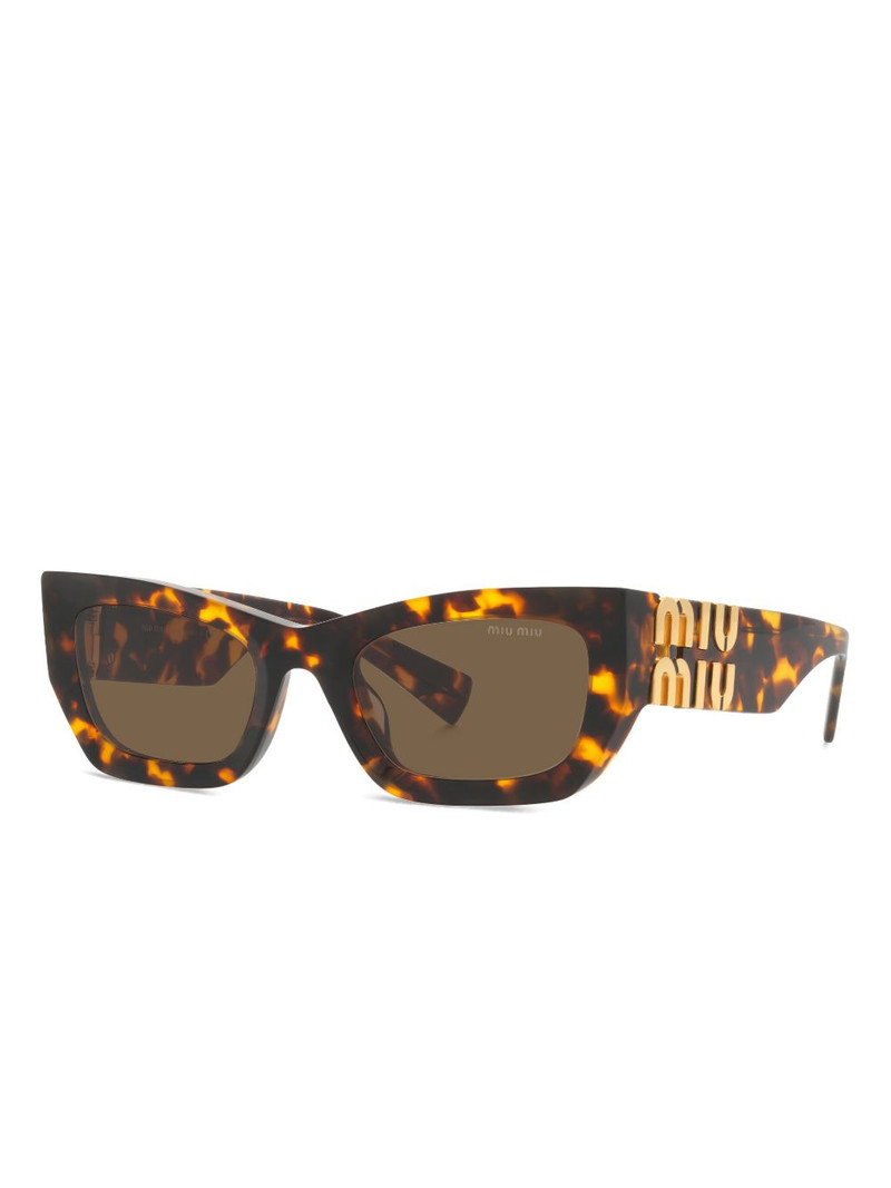 Miu Miu angular tortoiseshell sunglasses outlook