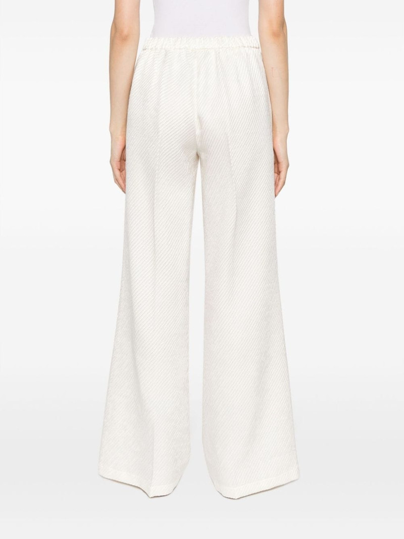 fine-ribbed wide-leg trousers 4