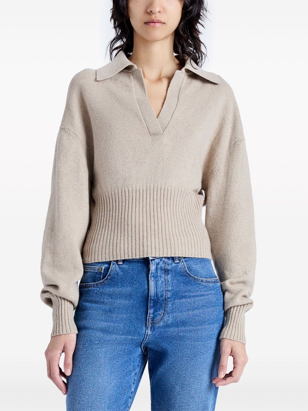 Jeanne cashmere polo jumper - 5