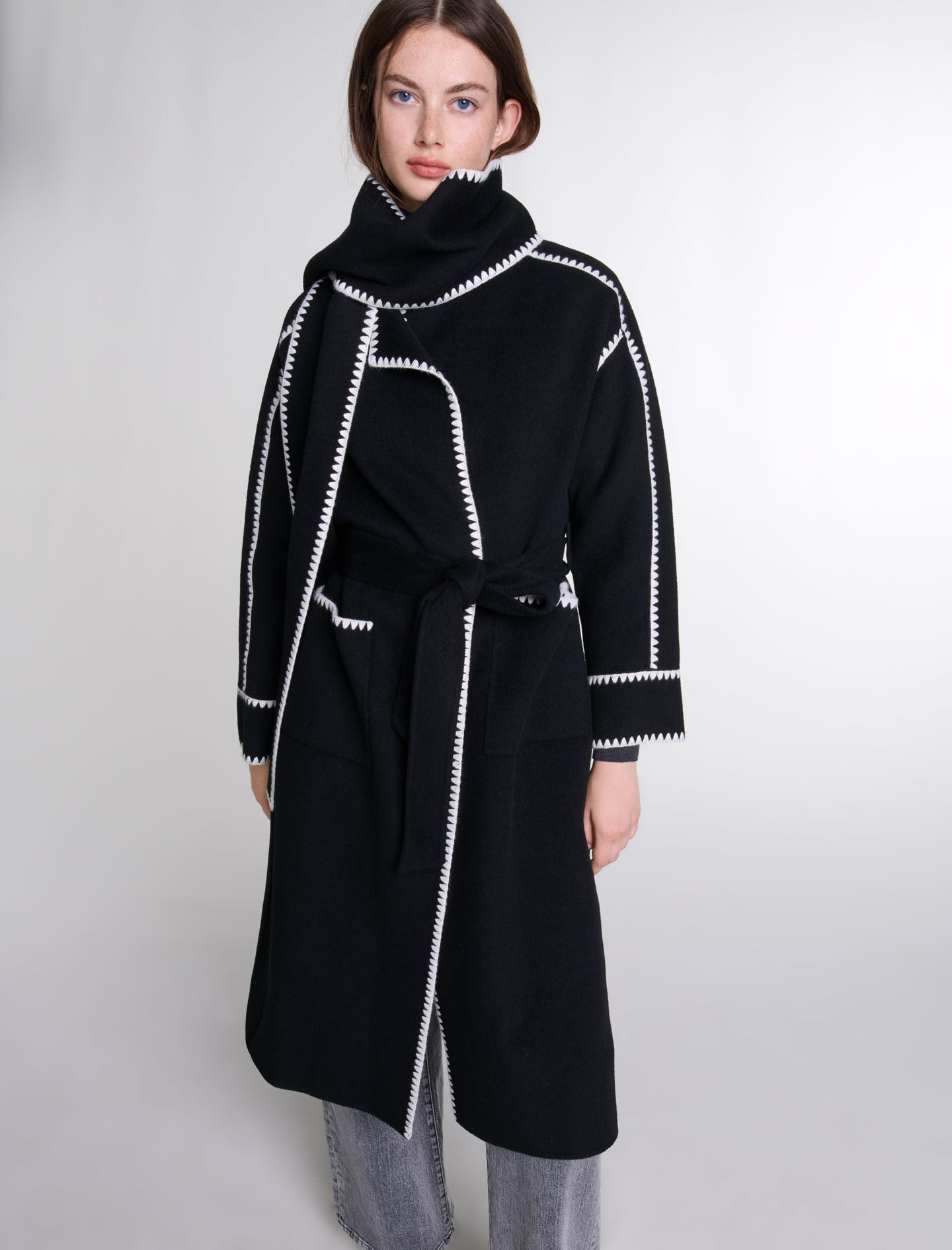 Two-tone double-faced coat - 5