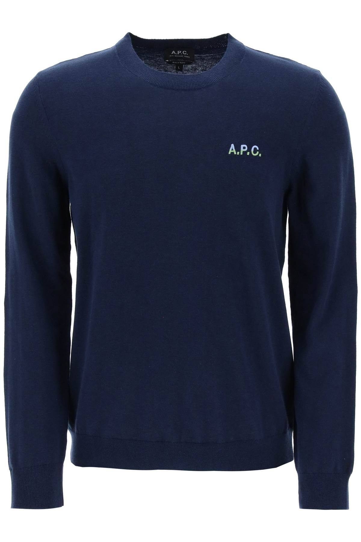 CREW-NECK COTTON SWEATER - 1