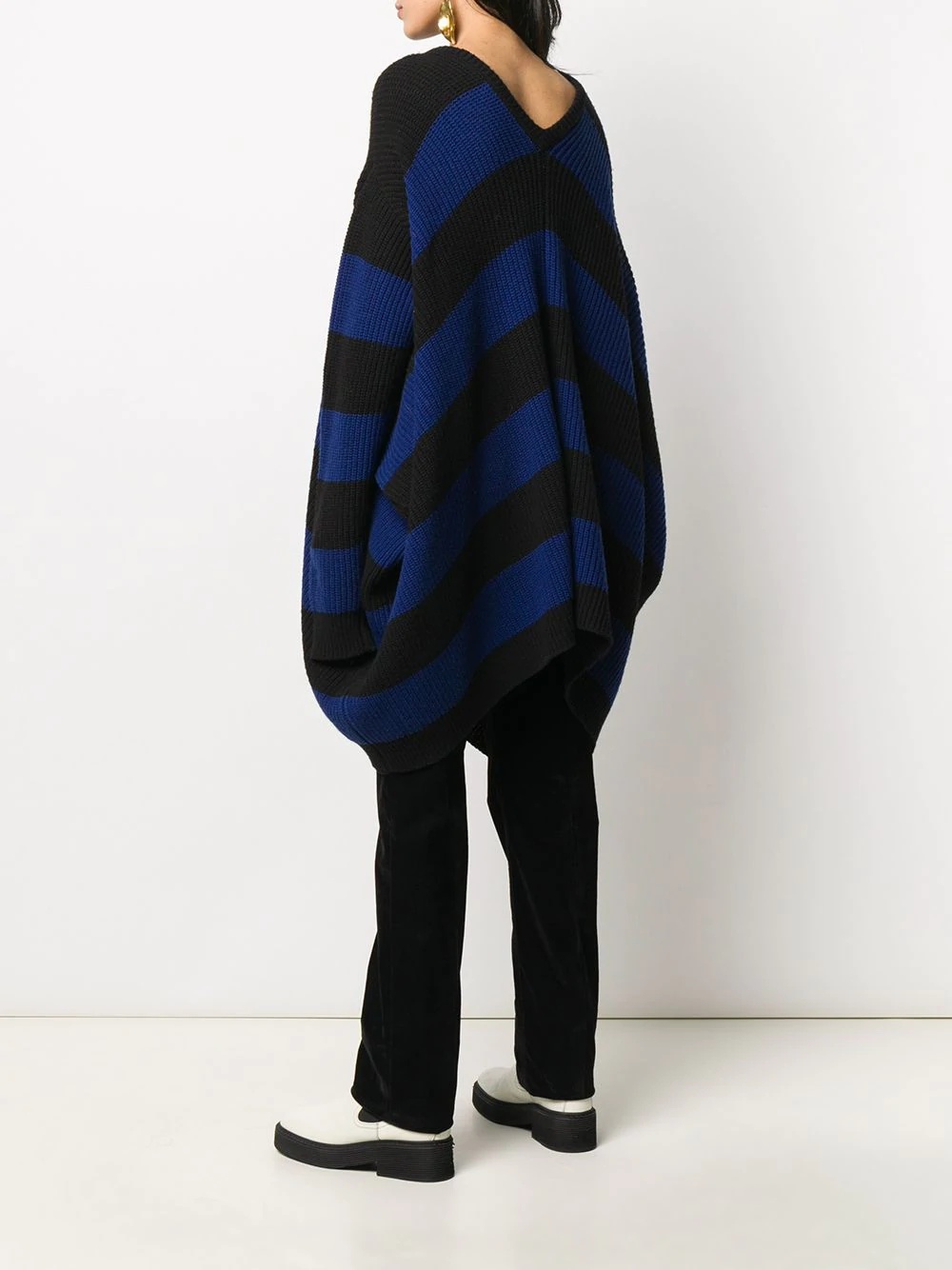 striped oversized jumper - 4