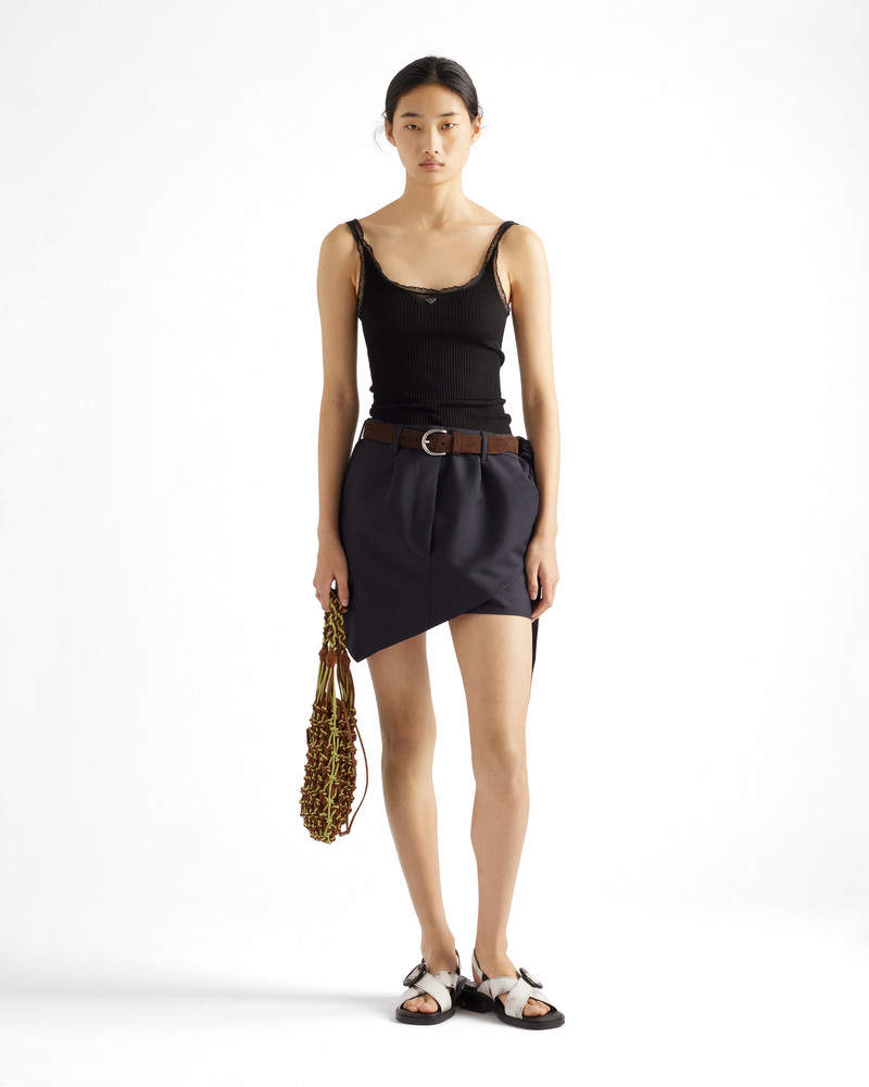Prada Ribbed cotton top outlook