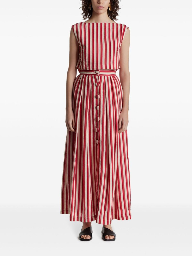 DESTREE Richard striped crop top outlook