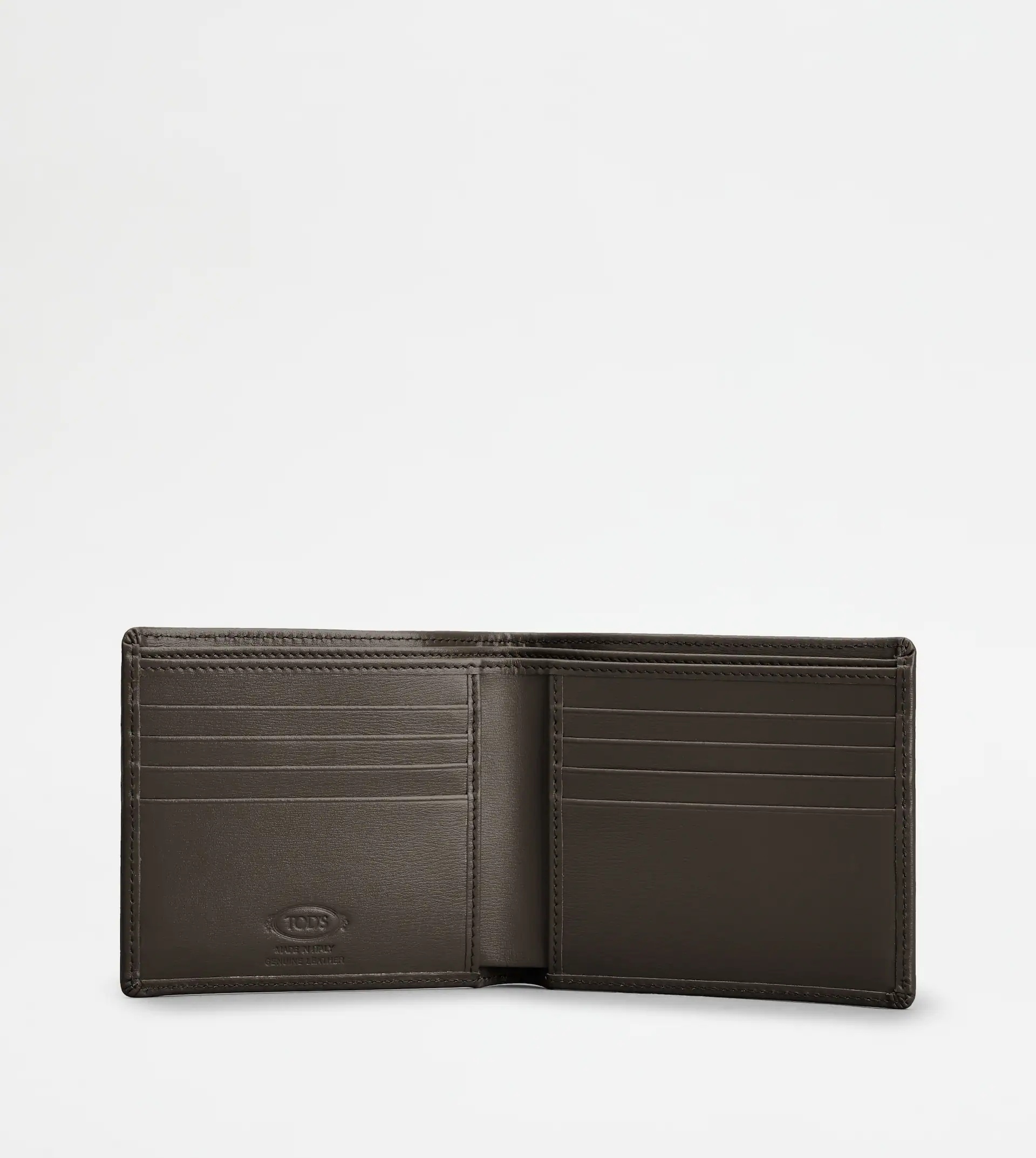 TOD'S WALLET IN LEATHER - BROWN - 2