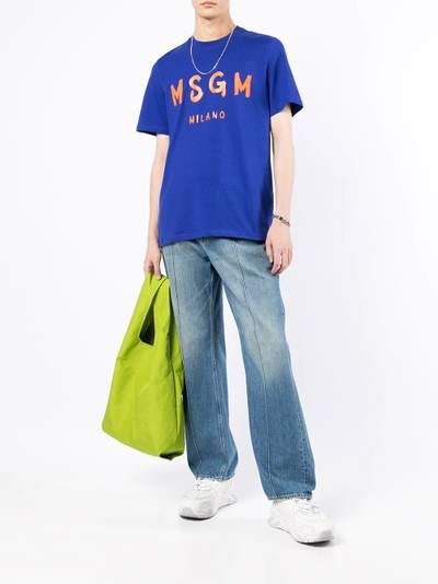 MSGM logo-print T-shirt outlook