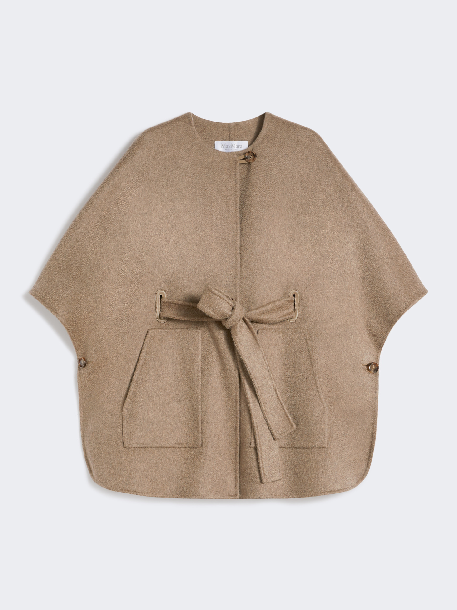 RING Cashmere cape with belt - 1