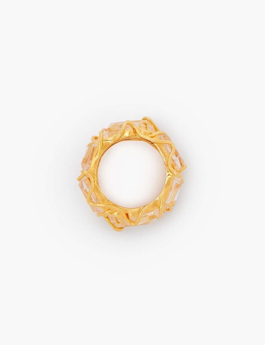 CRYSTAL SWIRL RING - 4