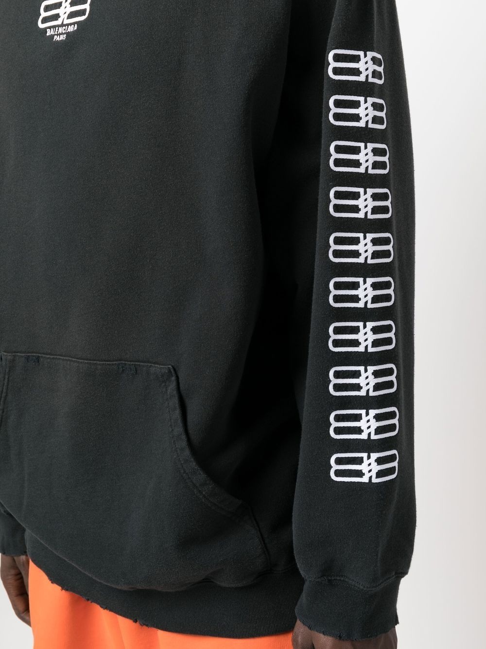 BB-embroidered oversized hoodie - 6