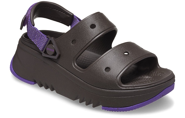 (WMNS) Crocs Hiker Xscape Sandal 'Espresso Neon Purple' 208181-2A0 - 4