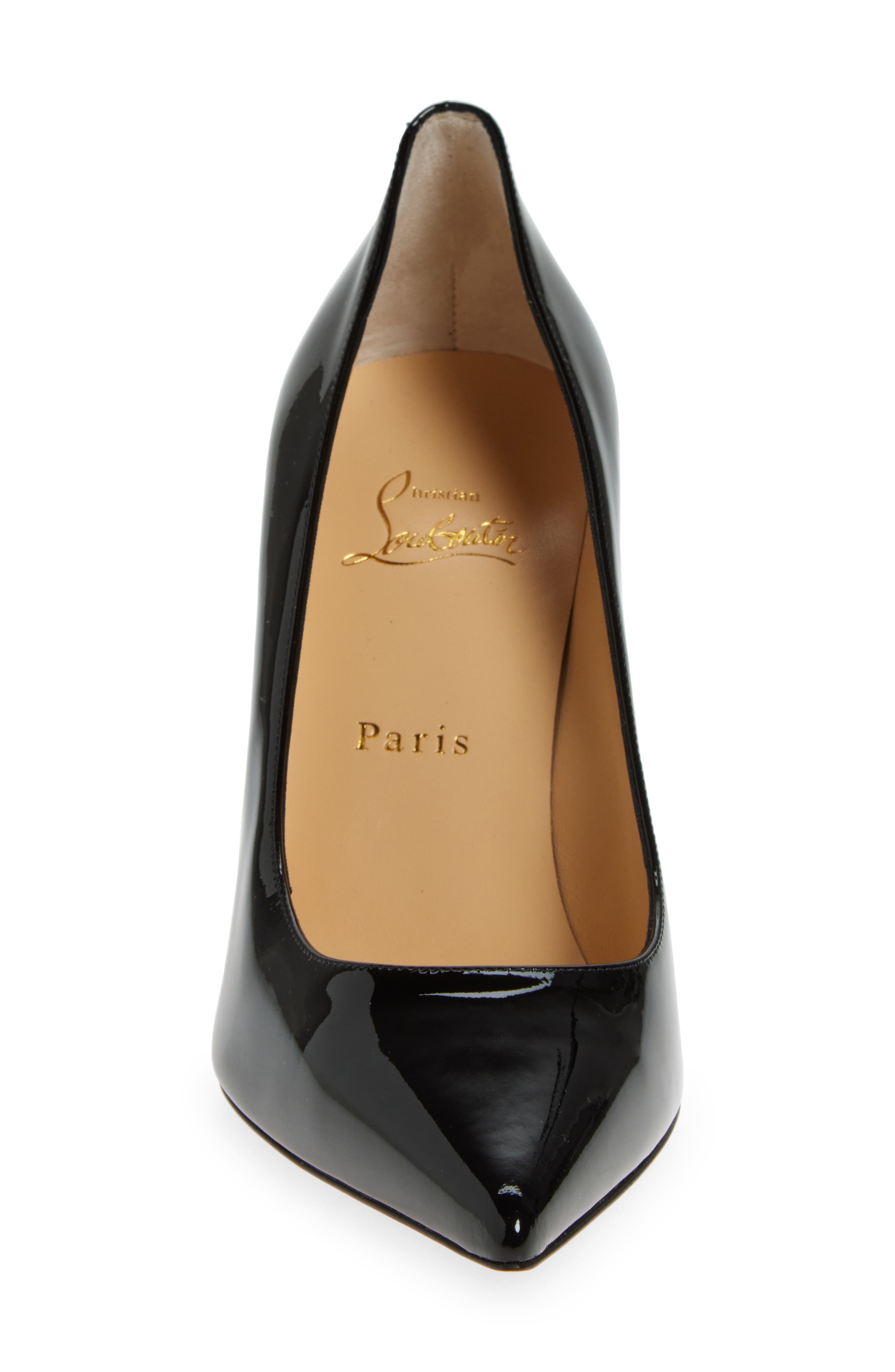 Christian Louboutin Kate Pointed Toe Patent Leather Pump in Bk01 Black at Nordstrom - 5