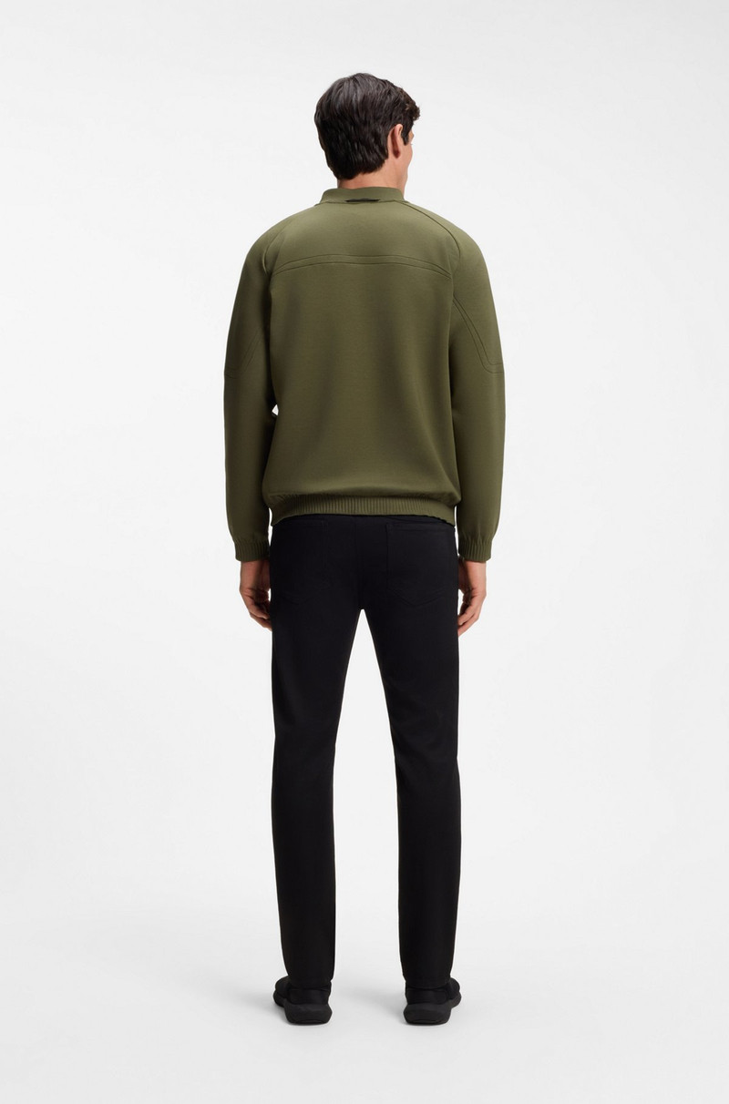 PORSCHE X BOSS ZIPPER-UP SWEATSHIRT WITH EMBOSSED ARTWORK 5