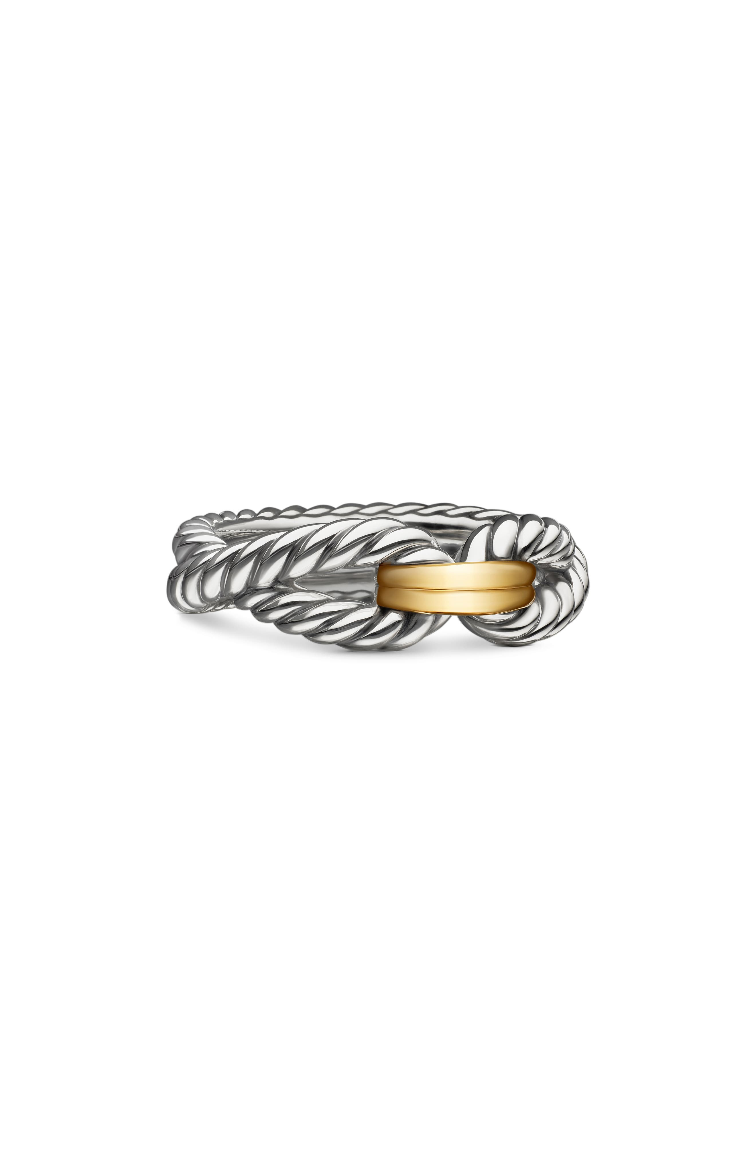 David Yurman Cable Loop Ring with 18K Gold in Yellow Gold/Sterling Silver at Nordstrom - 6