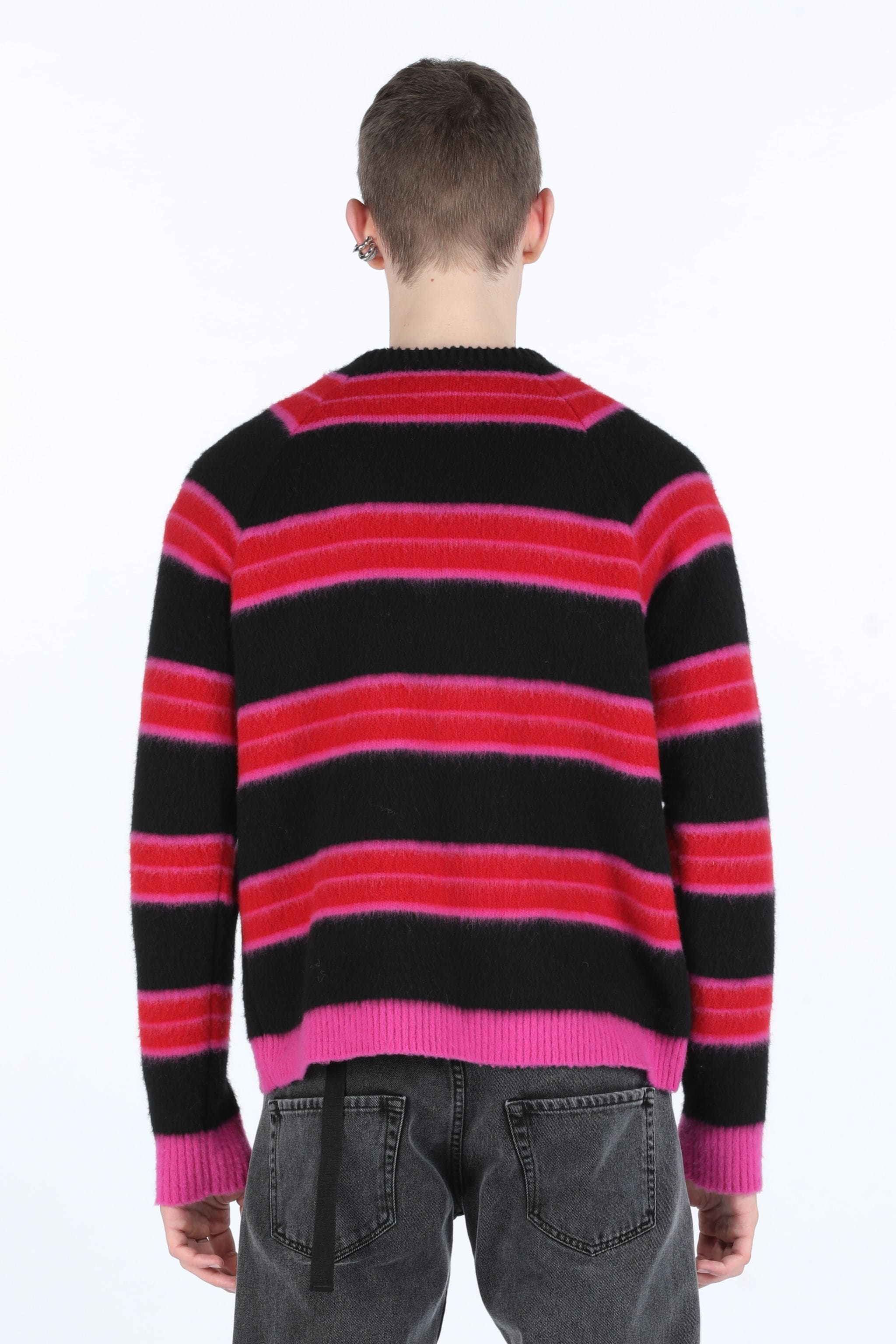 STRIPED MOHAIR SWEATER - 2