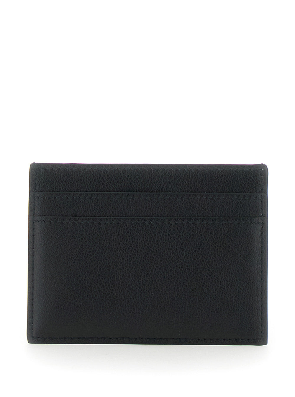 Balenciaga Men 'Monaco' Black Card Holder With Logo Plaque On The Front In Leather Man - 3