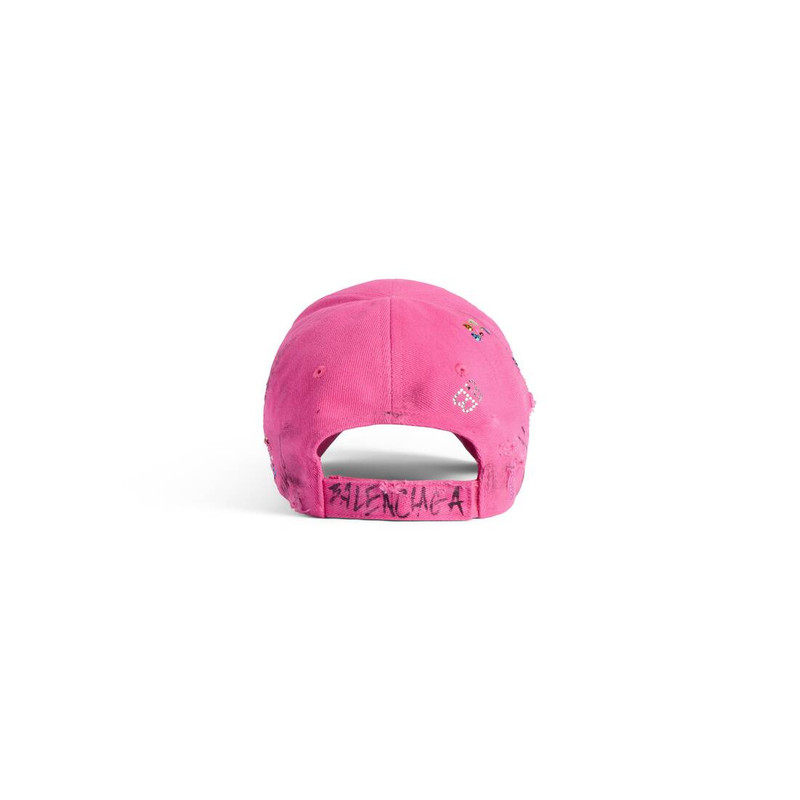 Men's Upcycled Cap in Pink 3