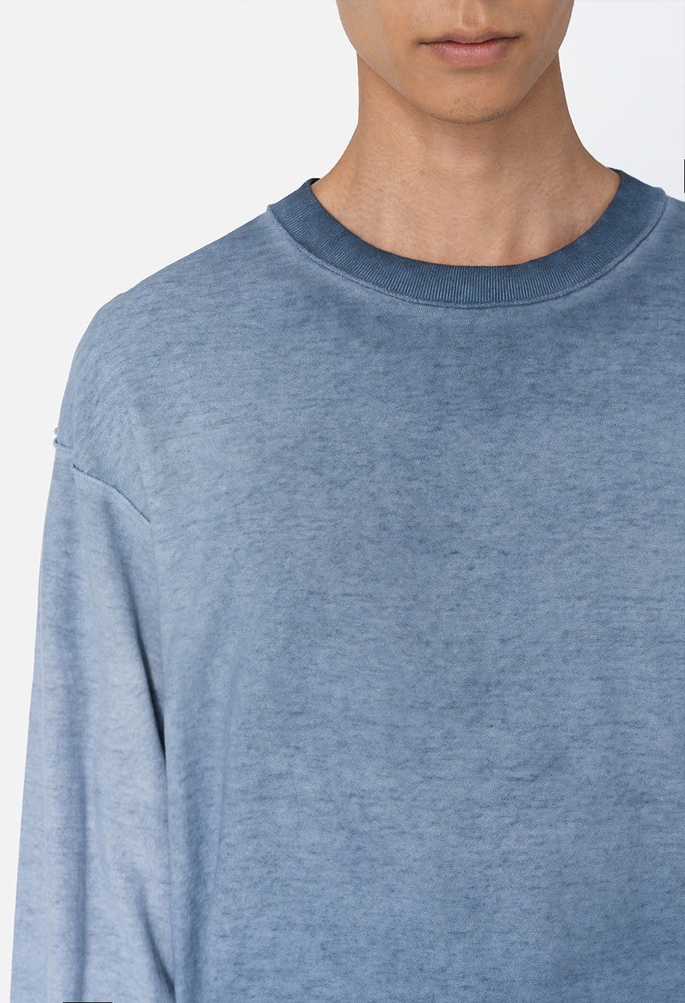 REVERSED CROPPED LS TEE - 2