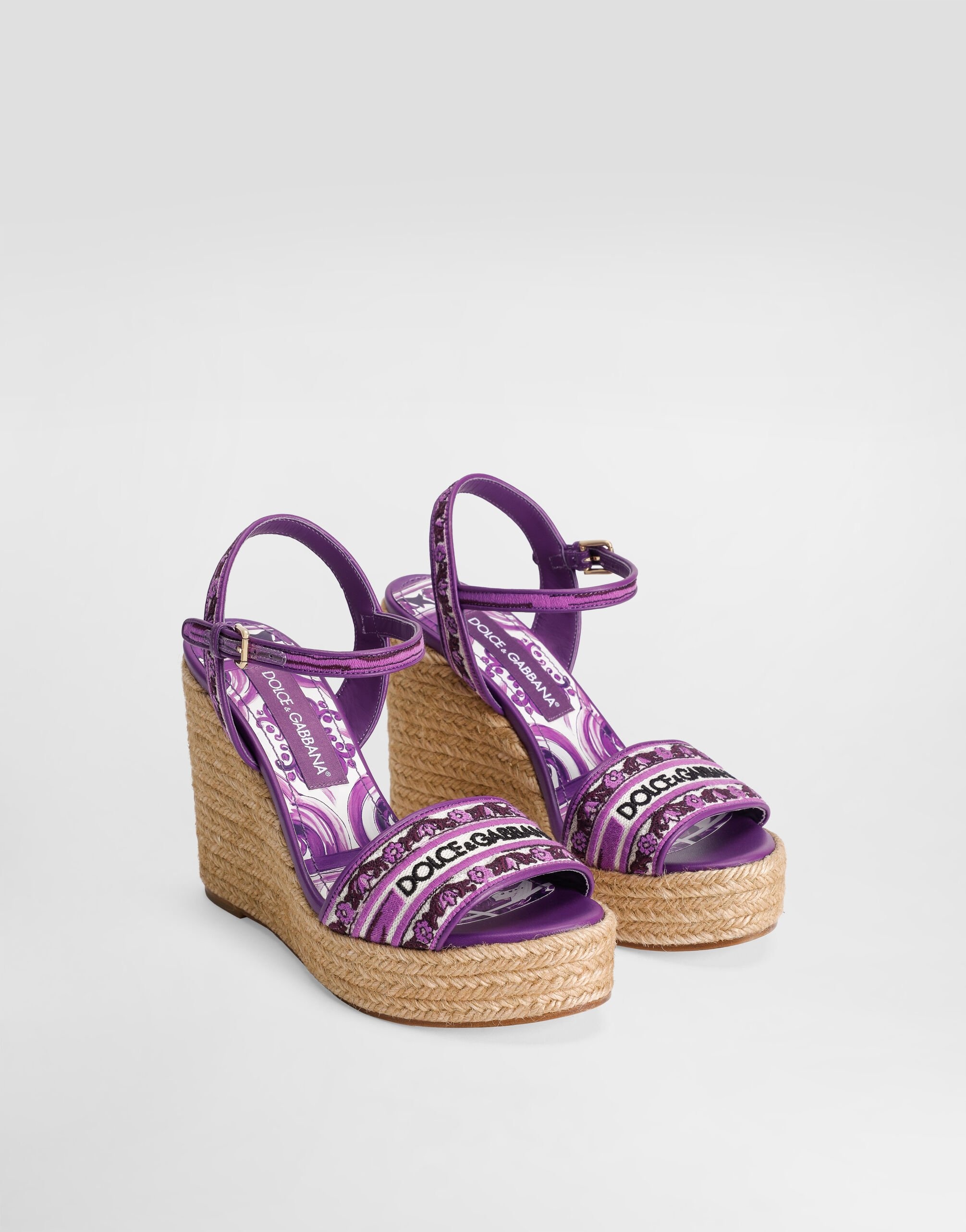 Wedge sandals with Majolica embroidery - 2