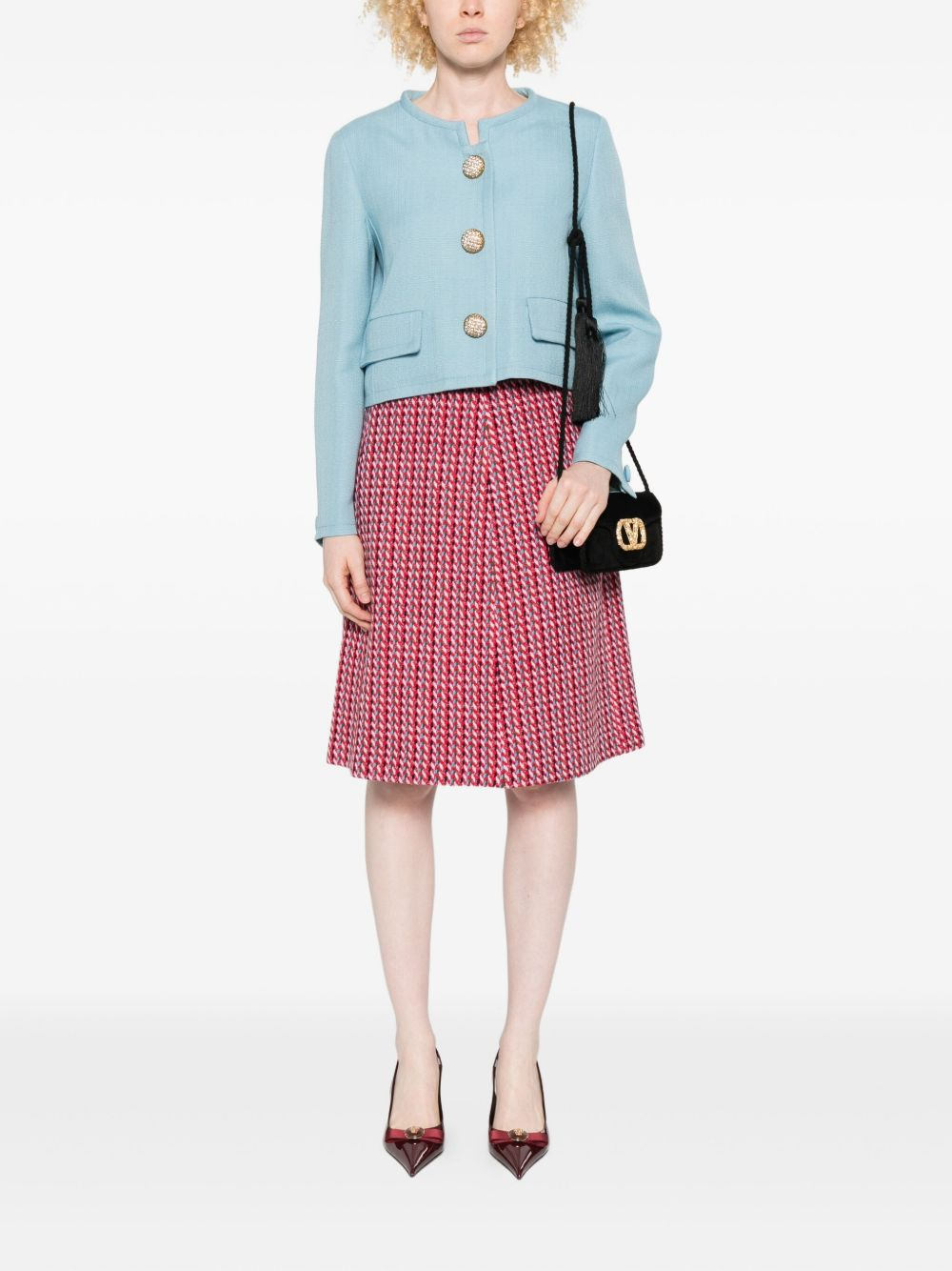 embellished button jacket - 2