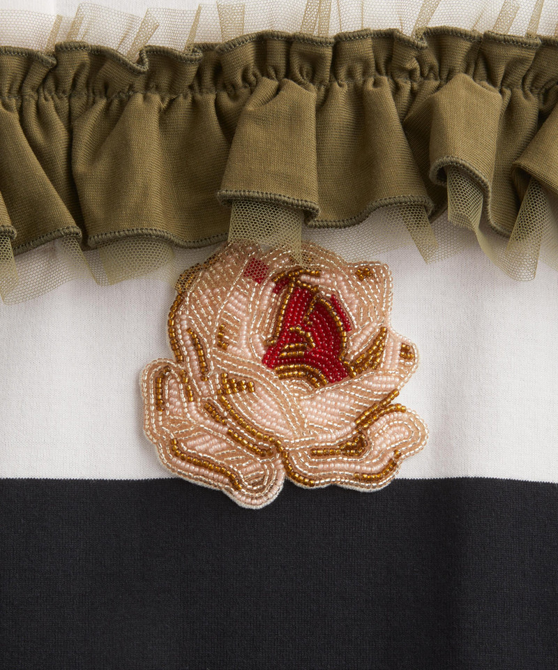 Turbo Embellished Ruffle Rugby Shirt 5
