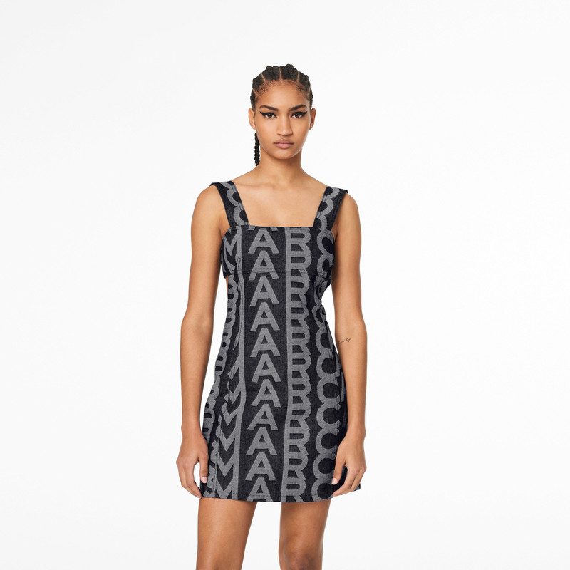 THE MONOGRAM DENIM CUTOUT DRESS 5