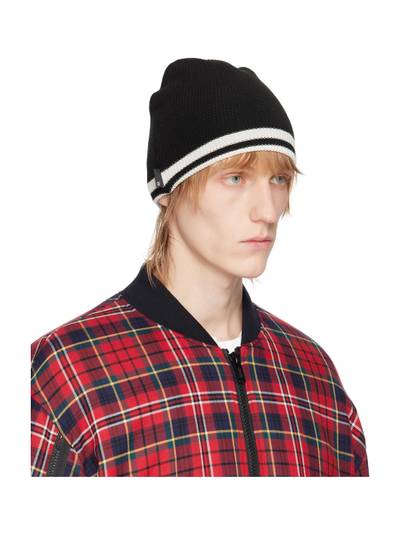 UNDERCOVER Black Striped Beanie outlook
