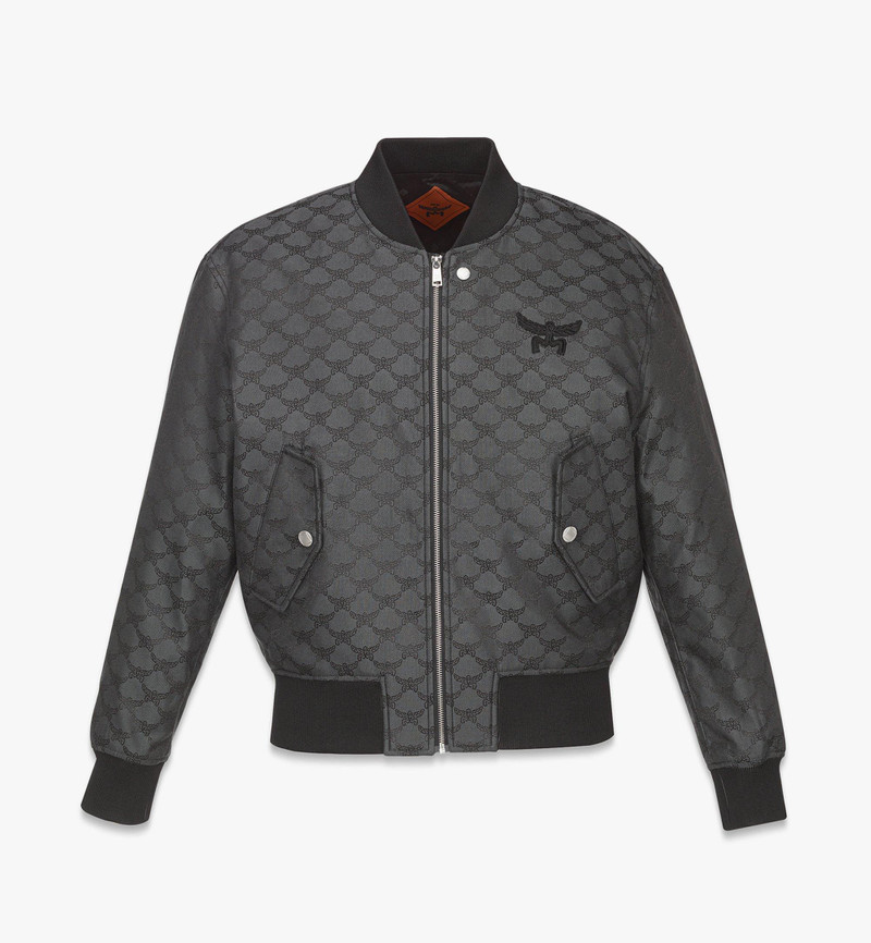 Bomber Jacket in Lauretos Denim Jacquard 1