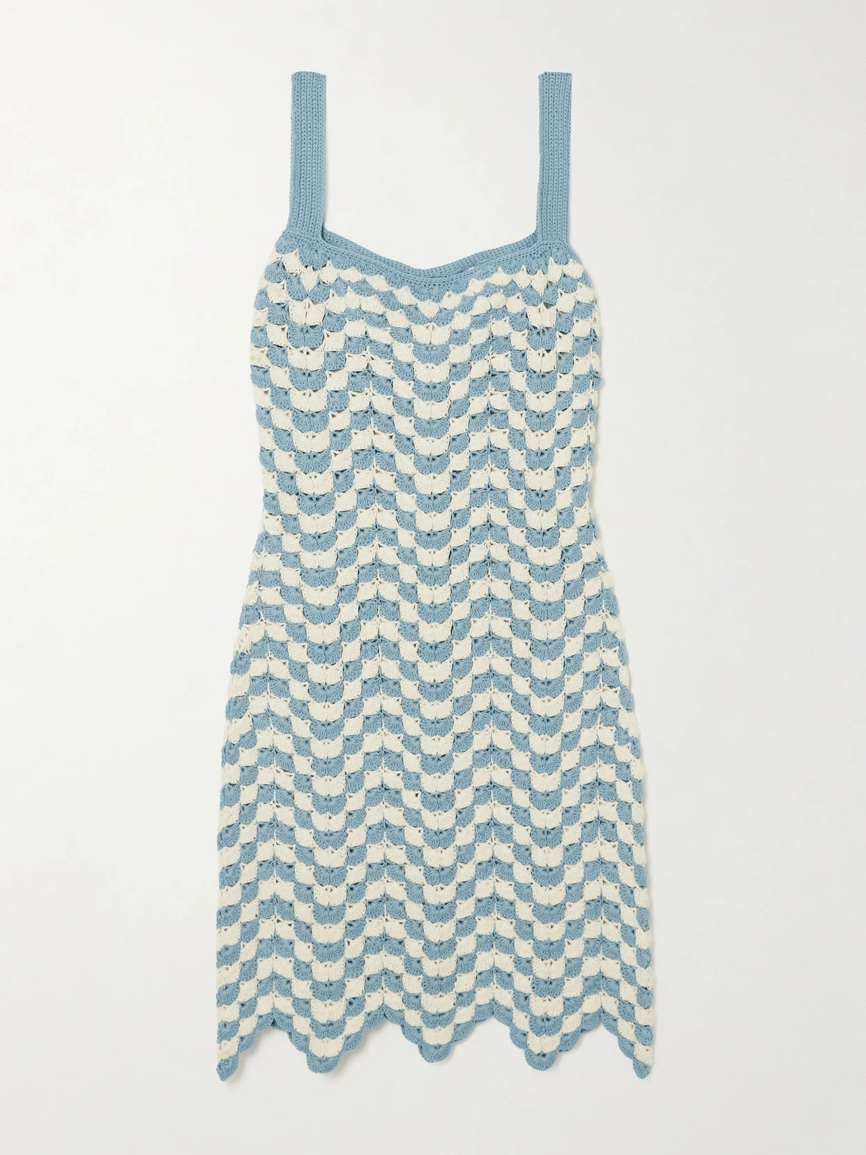 Marea Crocheted Cotton Mini Dress - 1