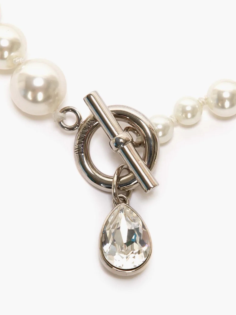 GRADUATED PEARL & CRYSTAL ANKLET - 3