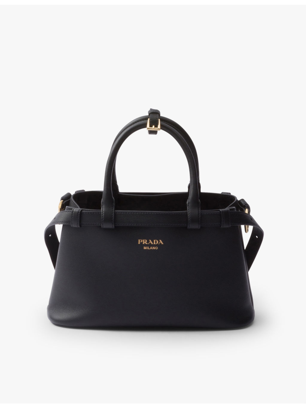 Buckle small leather tote bag - 1