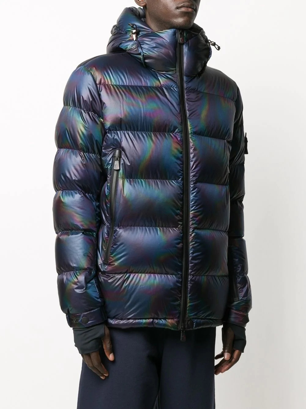 oil slick puffer jacket - 3