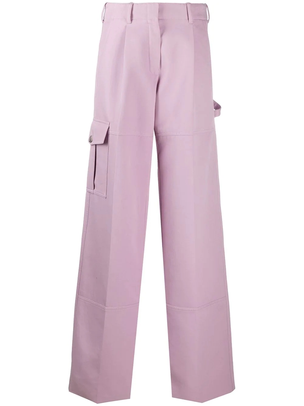 high-waisted wide leg trousers - 1