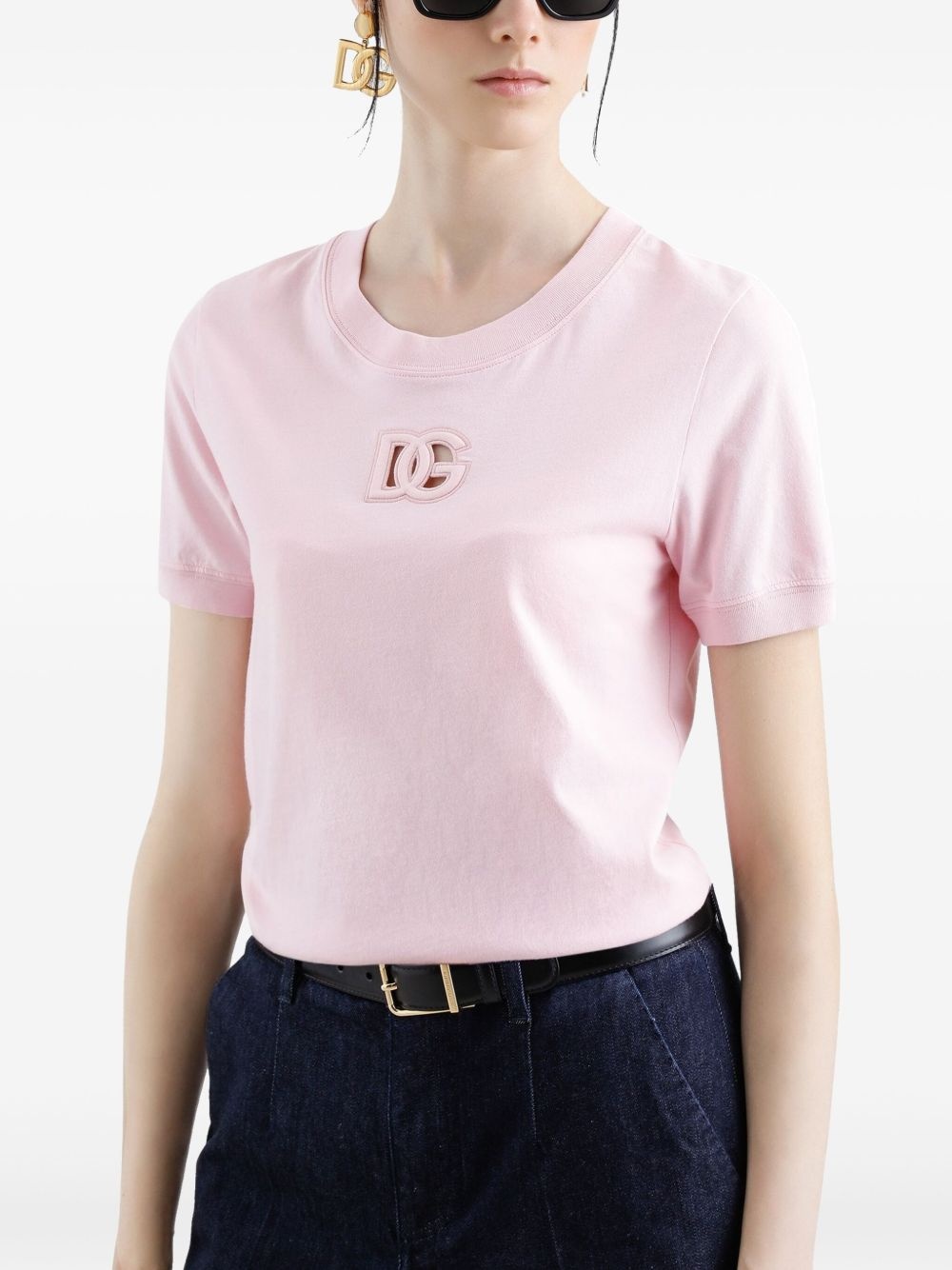 logo-embroidered T-shirt - 5
