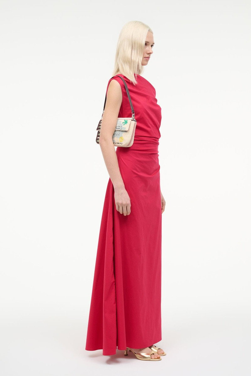 STAUD PHARE MAXI DRESS CHERRY 6