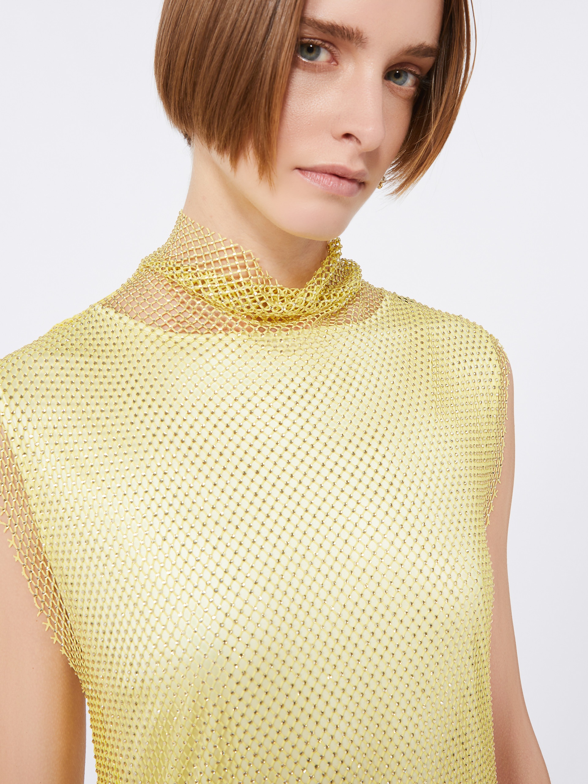 EMPOLI Sleeveless dress with rhinestones - 5