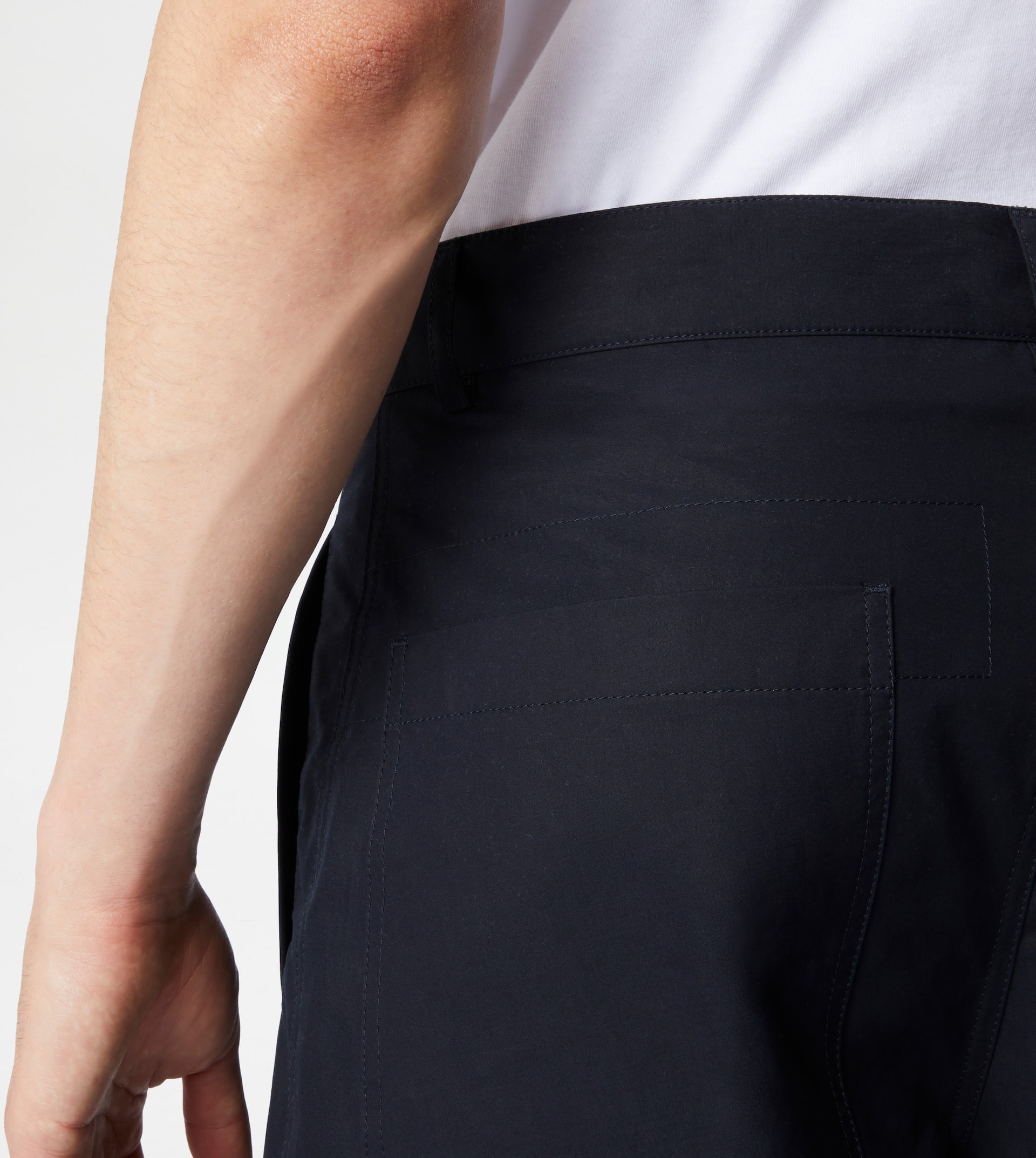 BERMUDA SHORTS IN COTTON - BLUE - 4