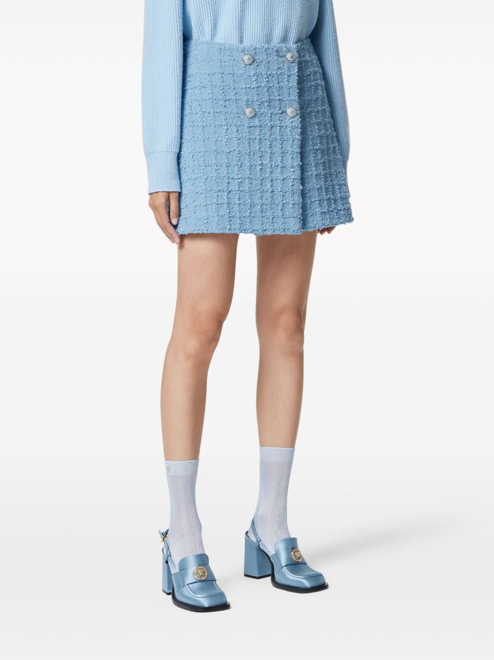 tweed high-waist skirt - 3