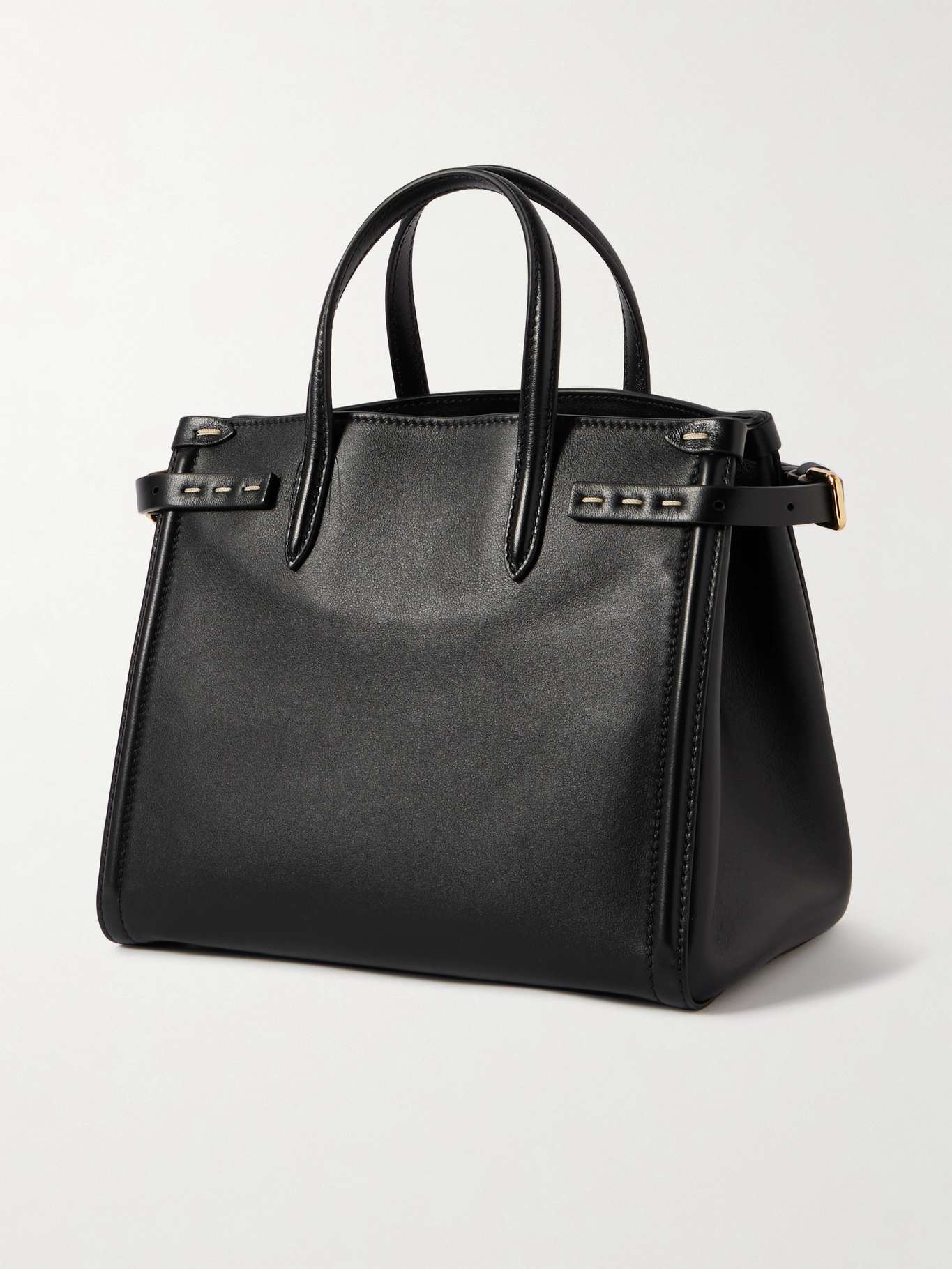 Antibes small leather tote Black - 3