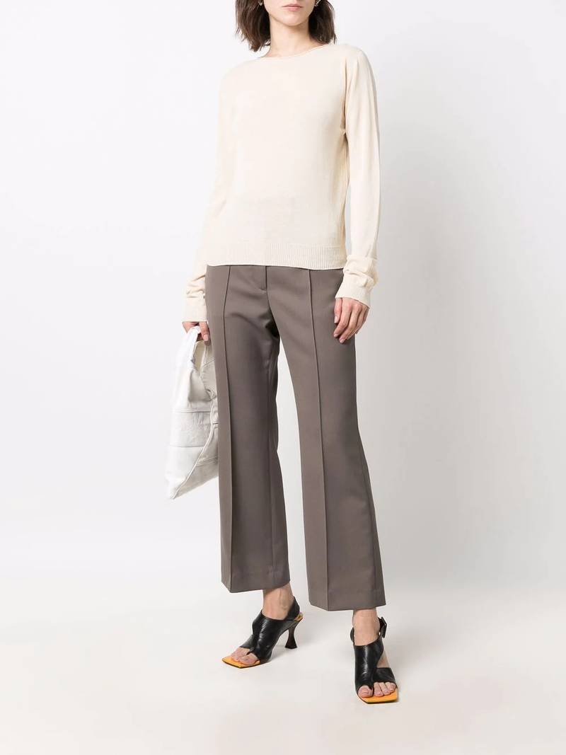 Rick Owens rib-trimmed organic cotton jumper outlook