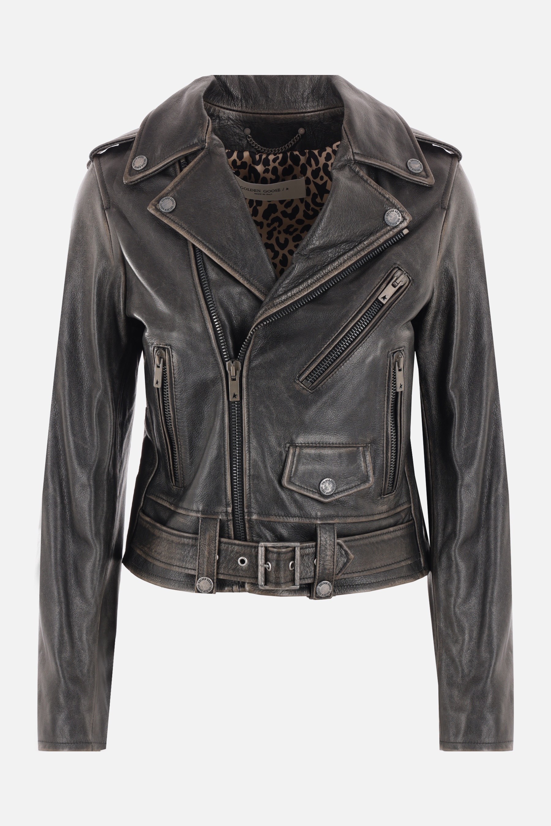 【送料&関税込】Golden Goose Destiny Biker Jacket Golden Goose 'destiny' Leather Biker Jacket | italist