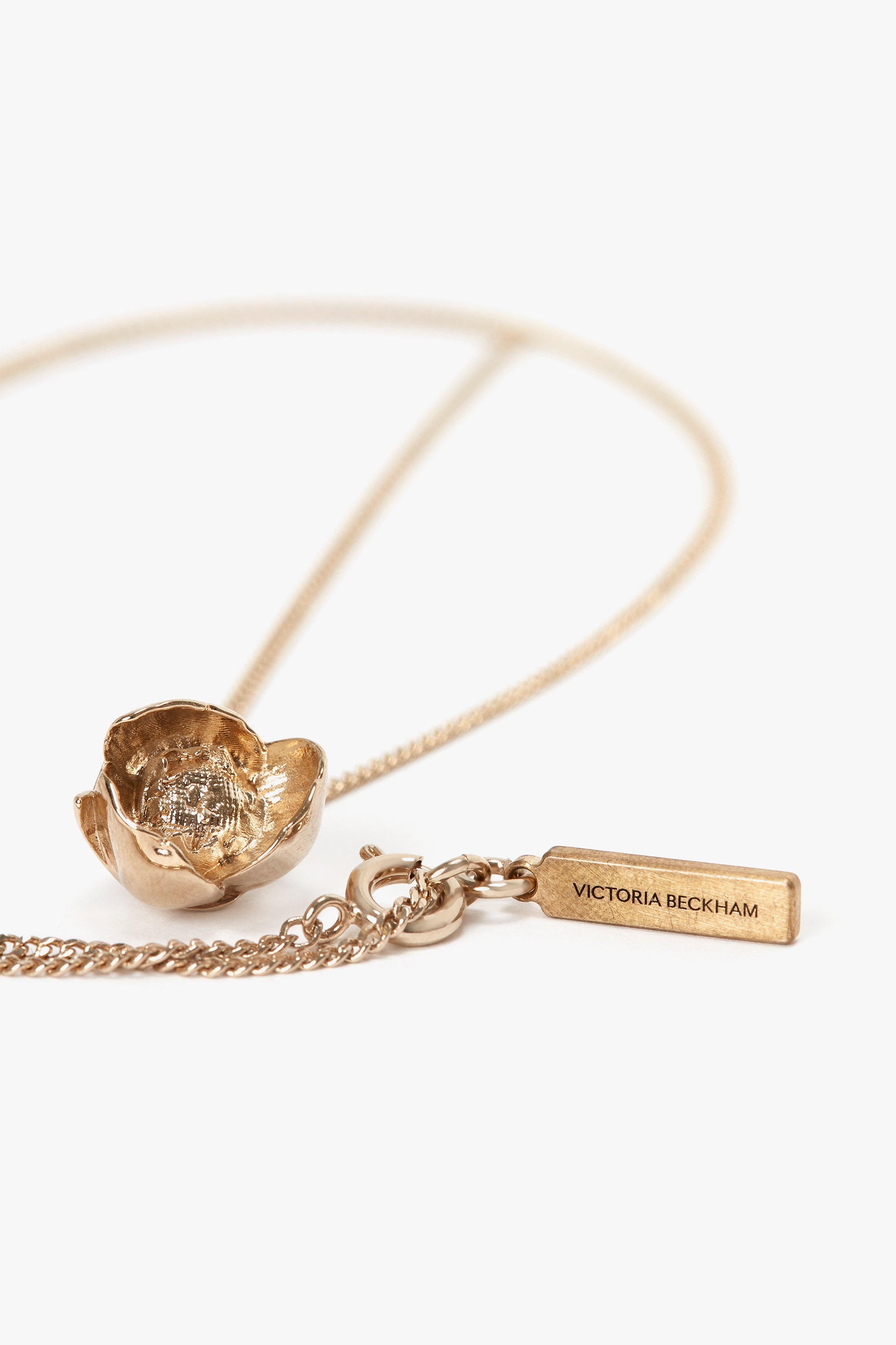 Exclusive Camellia Flower Necklace In Gold - 5
