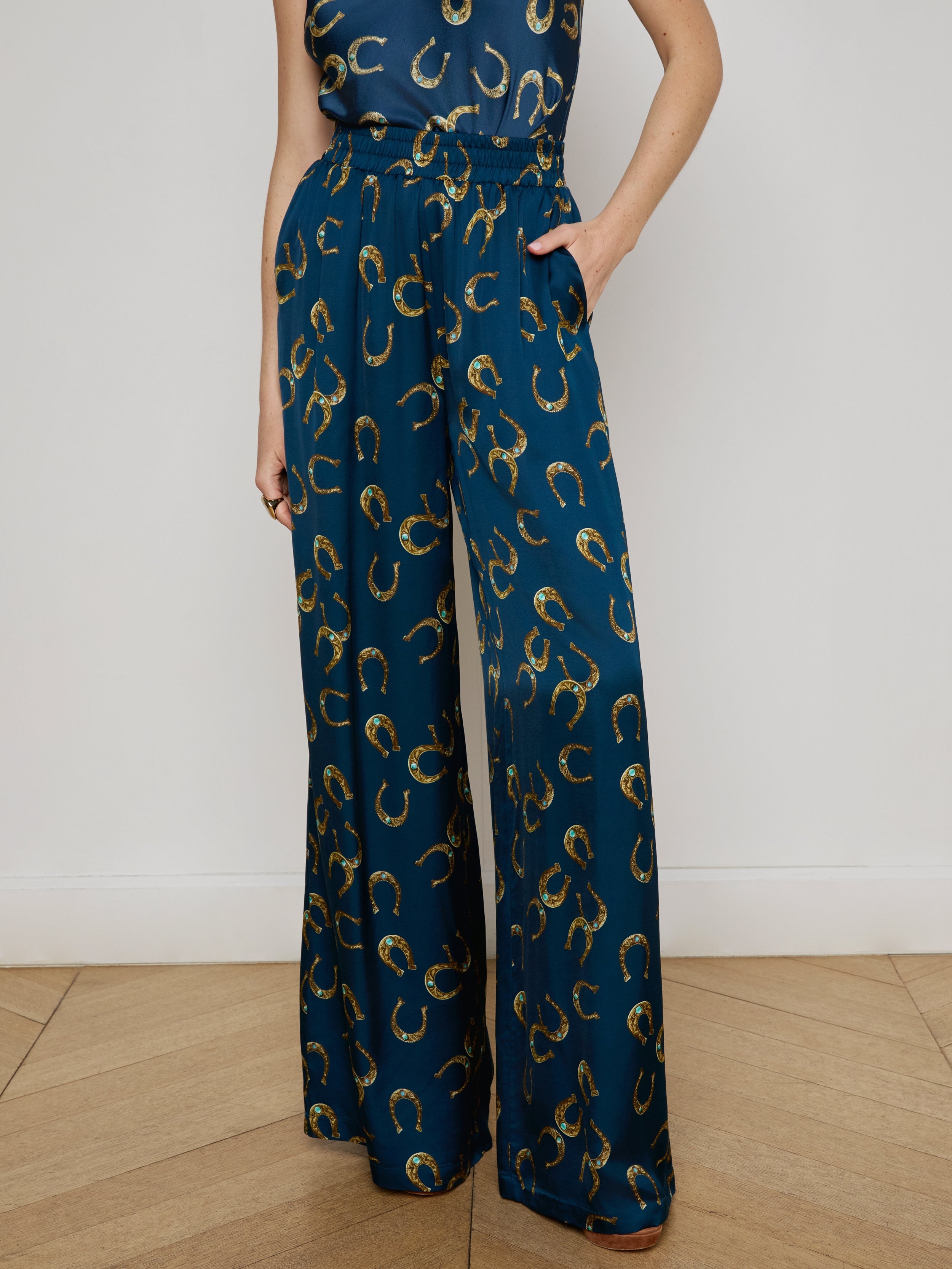 Lillian Satin Wide-Leg Pant - 3