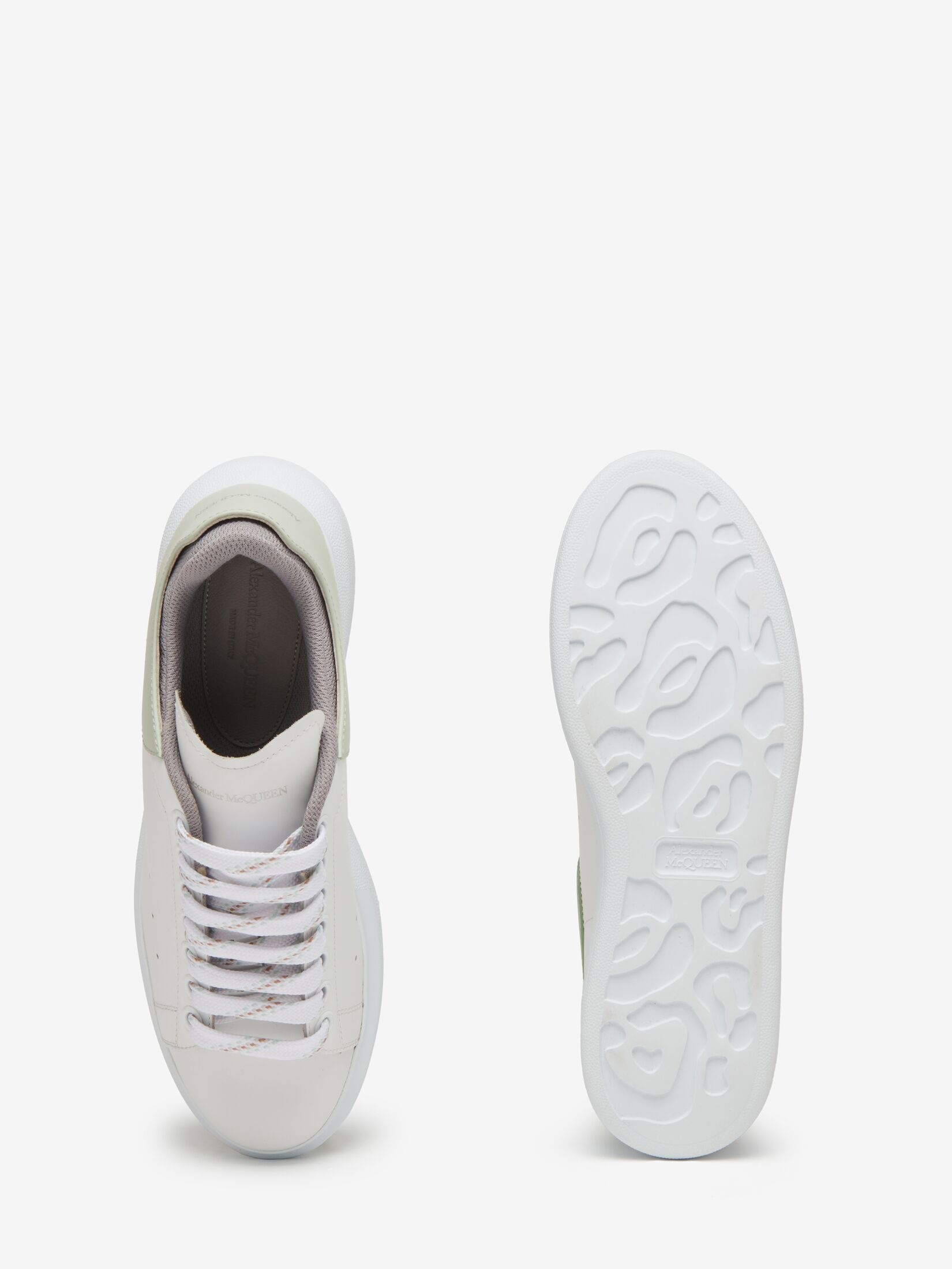 Women's Oversized Sneaker in White/mint/cement - 4